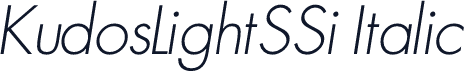 KudosLightSSi Italic