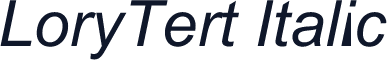 LoryTert Italic