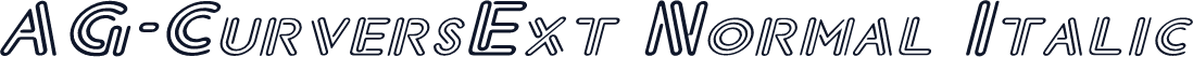 AG-CurversExt Normal Italic