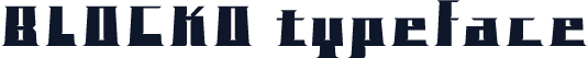 BLOCKO typeface