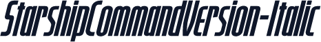 StarshipCommandVersion-Italic