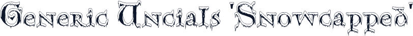 Generic Uncials 'Snowcapped'