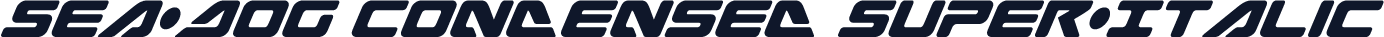 Sea-Dog Condensed Super-Italic