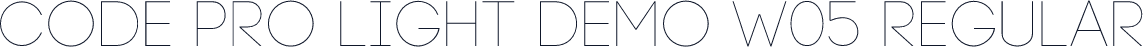 Code Pro Light Demo W05 Regular