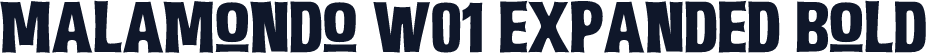 Malamondo W01 Expanded Bold