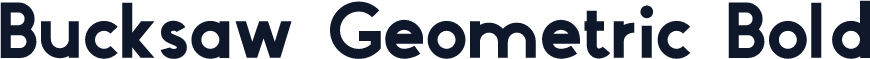 Bucksaw Geometric Bold
