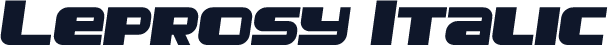 Leprosy Italic