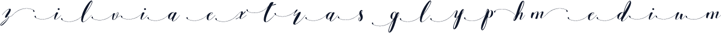 Zilvia extras glyph Medium