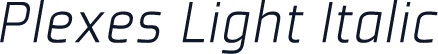 Plexes Light Italic