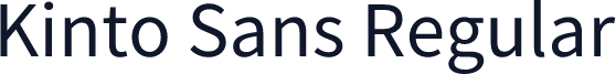 Kinto Sans Regular