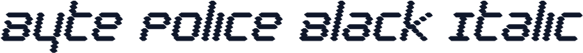 Byte Police Black Italic