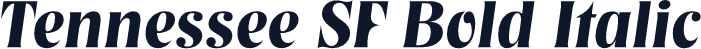 Tennessee SF Bold Italic