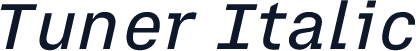 Tuner Italic