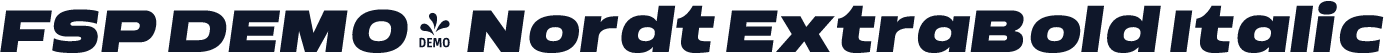 FSP DEMO - Nordt ExtraBold Italic
