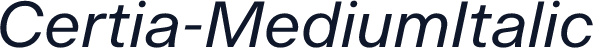Certia-MediumItalic
