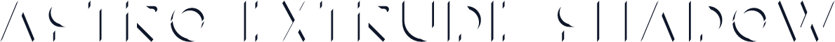 Astro Extrude Shadow