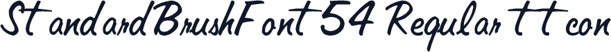 StandardBrushFont54 Regular ttcon