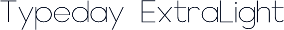 Typeday ExtraLight