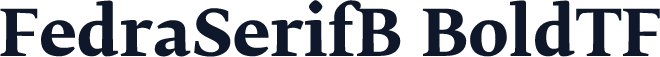 FedraSerifB BoldTF