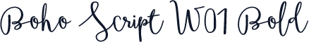 Boho Script W01 Bold