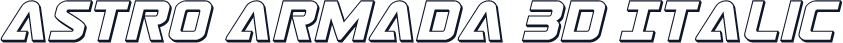 Astro Armada 3D Italic