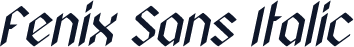Fenix Sans Italic