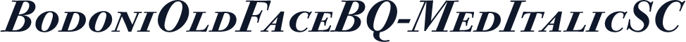 BodoniOldFaceBQ-MedItalicSC