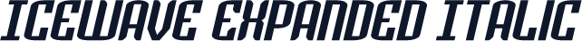 Icewave Expanded Italic