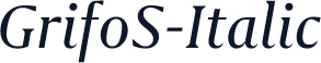 GrifoS-Italic