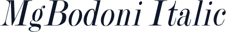 MgBodoni Italic