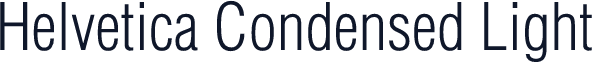 Helvetica Condensed Light