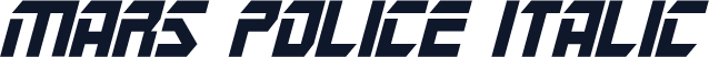 Mars Police Italic