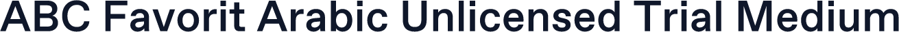 ABC Favorit Arabic Unlicensed Trial Medium