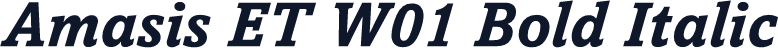 Amasis ET W01 Bold Italic