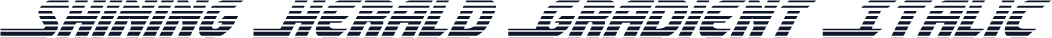 Shining Herald Gradient Italic
