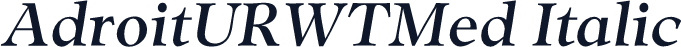AdroitURWTMed Italic