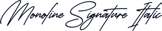 Monoline Signature Italic