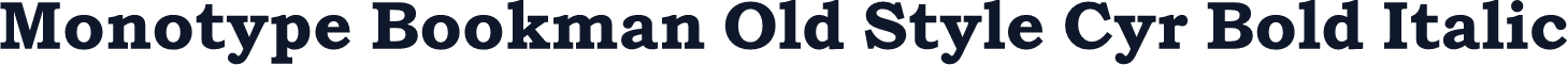 Monotype Bookman Old Style Cyr Bold Italic
