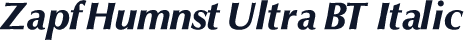 ZapfHumnst Ultra BT Italic