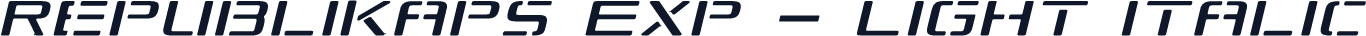 Republikaps Exp - Light Italic