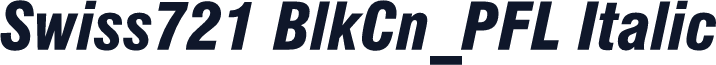 Swiss721 BlkCn_PFL Italic