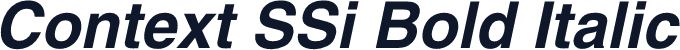 Context SSi Bold Italic