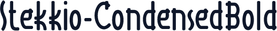 Stekkio-CondensedBold