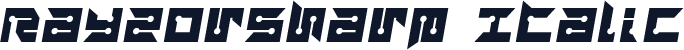 RayzorSharp Italic