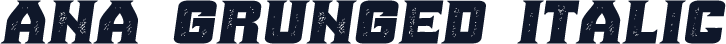 Ana Grunged Italic