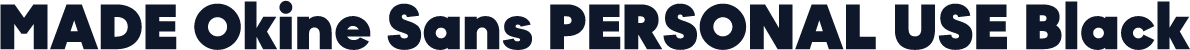 MADE Okine Sans PERSONAL USE Black