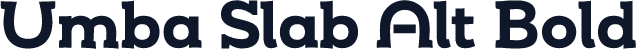 Umba Slab Alt Bold
