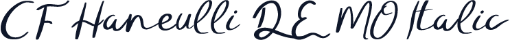 CF Haneulli DEMO Italic