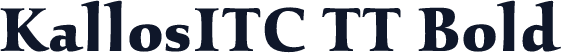 KallosITC TT Bold