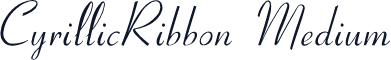 CyrillicRibbon Medium